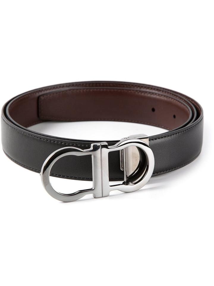 Salvatore Ferragamo 'gancini' Belt - Black