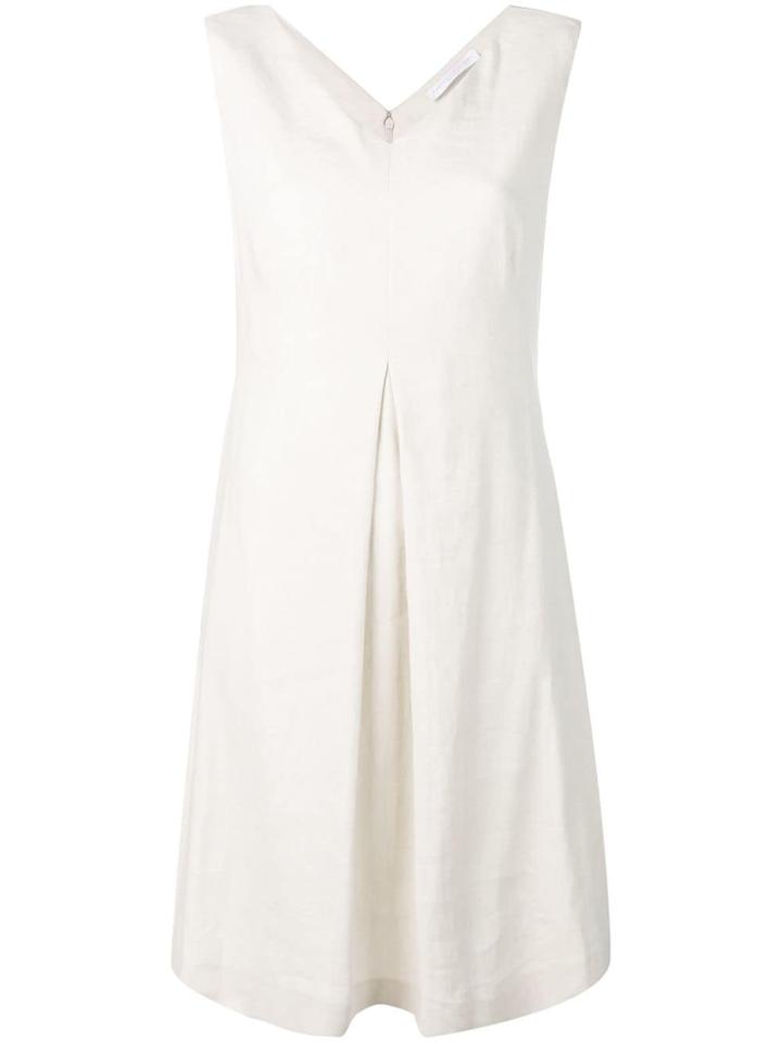 Fabiana Filippi Short V-neck Dress - Neutrals
