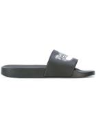 Marc Jacobs Logo Pool Slides - Black