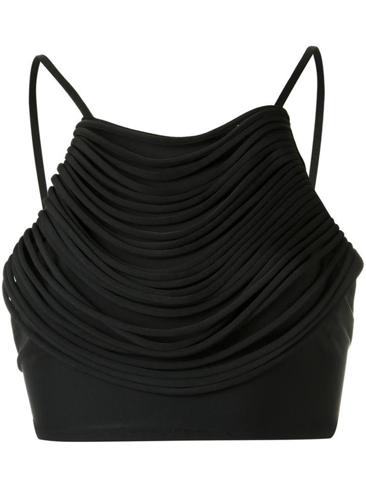 Blue Man Bustier Bikini Top, Women's, Size: P, Black, Lyocell