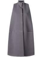 Gianluca Capannolo Oversized Sleeveless Coat - Grey