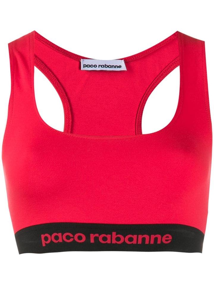 Paco Rabanne Racerback Bra Top - Red