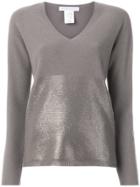 Fabiana Filippi Metallic Panelled Sweater - Grey