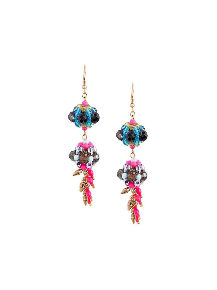 Megan Park Topaz And Tassel Earrings