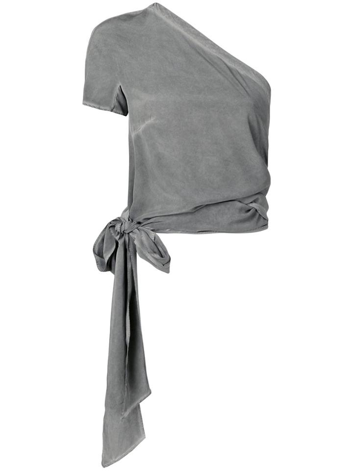 Lost & Found Ria Dunn Wrap Blouse - Grey