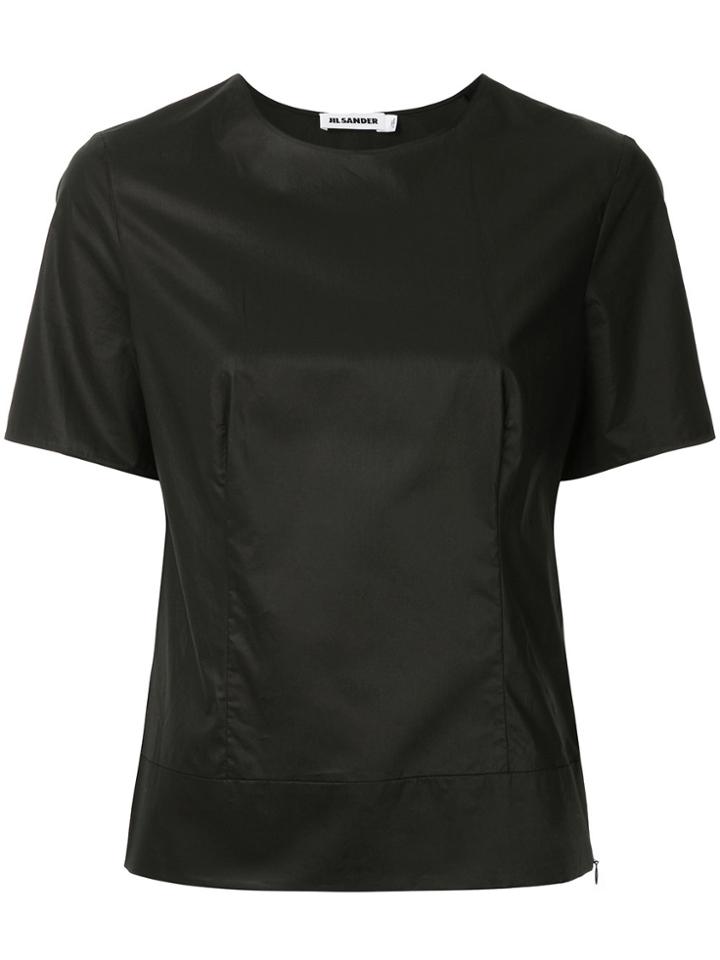 Jil Sander Fitted Poplin T-shirt - Black