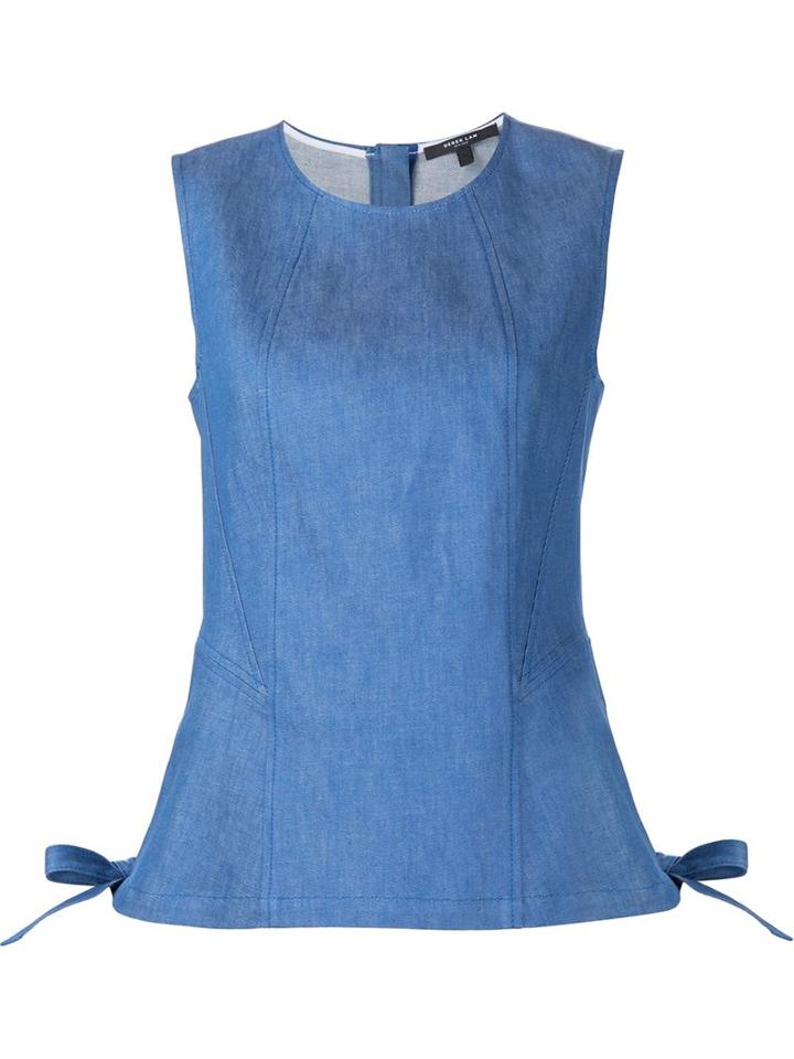 Derek Lam Fitted Tie Detail Tank Top