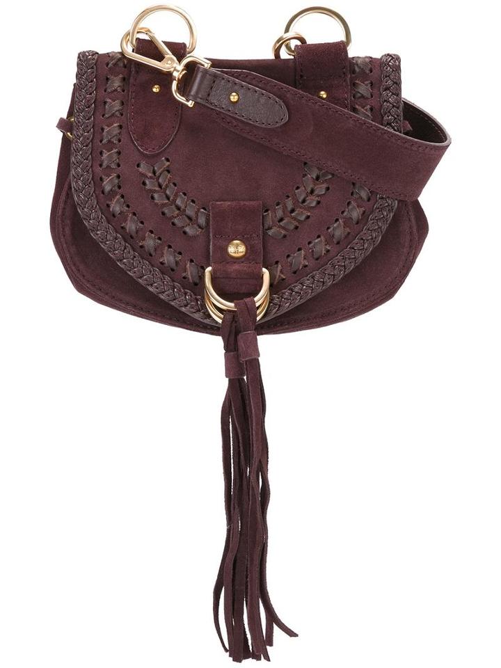 See By Chloé Collins Crossbody Bag, Women's, Red, Suede/cotton