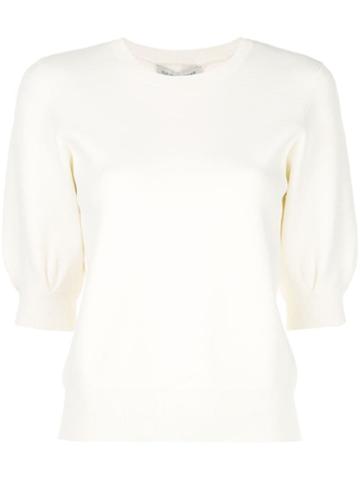 Autumn Cashmere Knitted Top - White