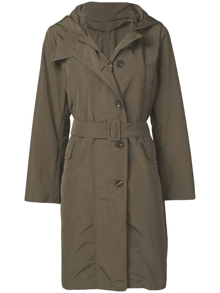 Max Mara Belted Trench Coat - Green