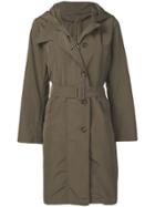 Max Mara Belted Trench Coat - Green