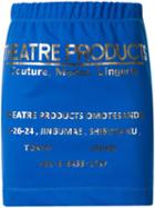Theatre Products Metallic Lettering Fitted Skirt, Women's, Blue, Polyester/rayon