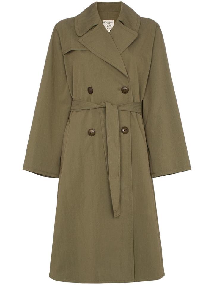 Nili Lotan Belted Trench Coat - Green