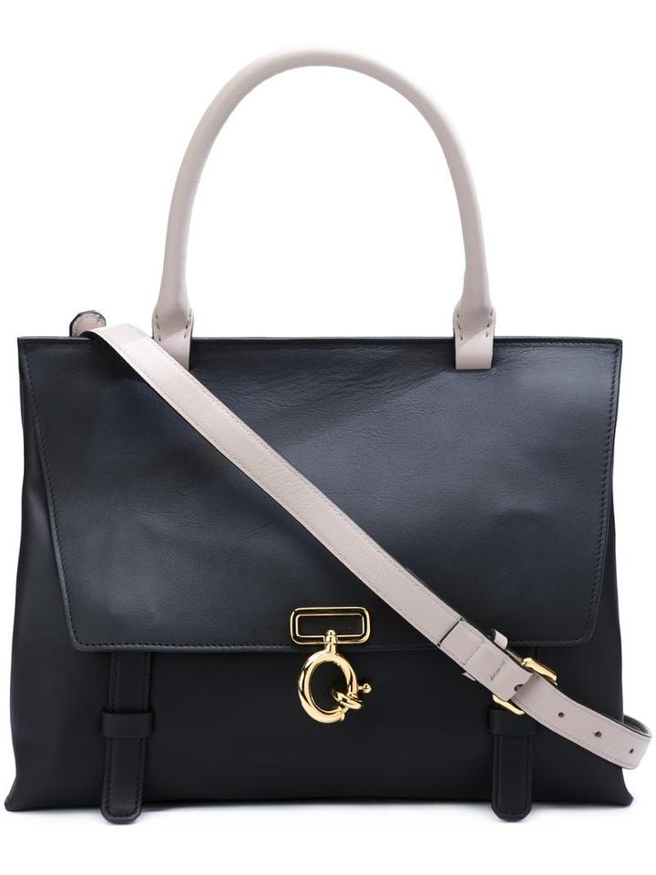 Derek Lam 10 Crosby 'ave A' Top Handle Satchel, Women's, Black, Nappa Leather