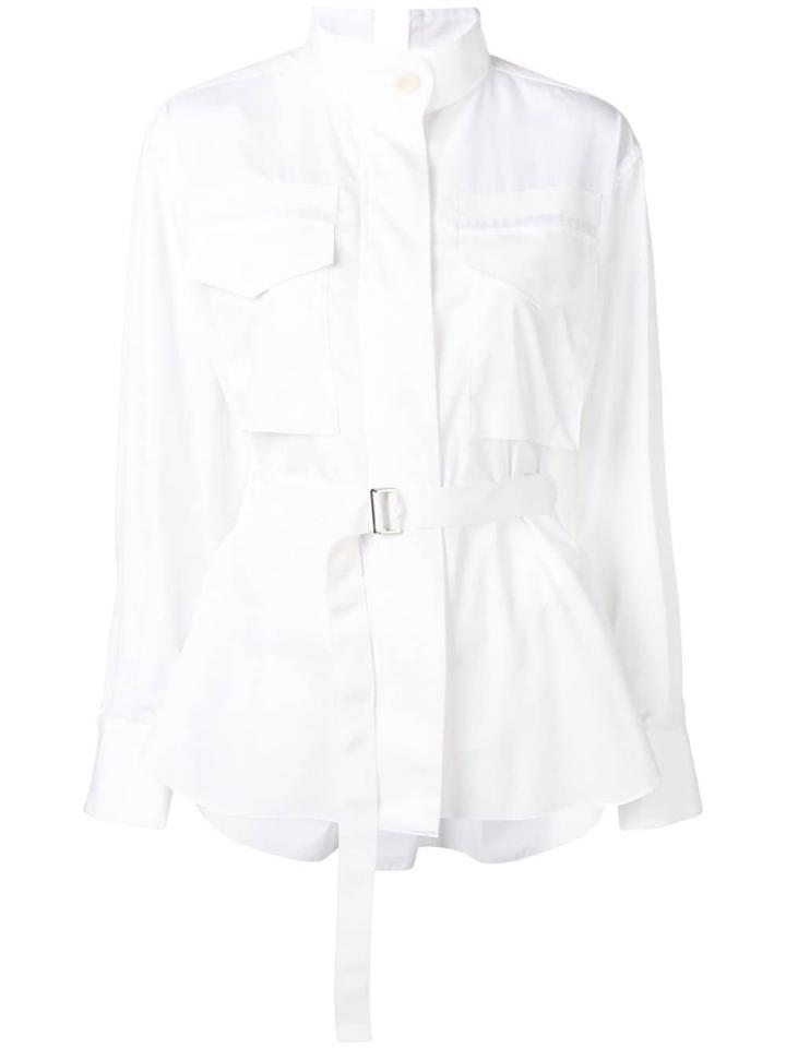 Sacai Open Back Shirt - White