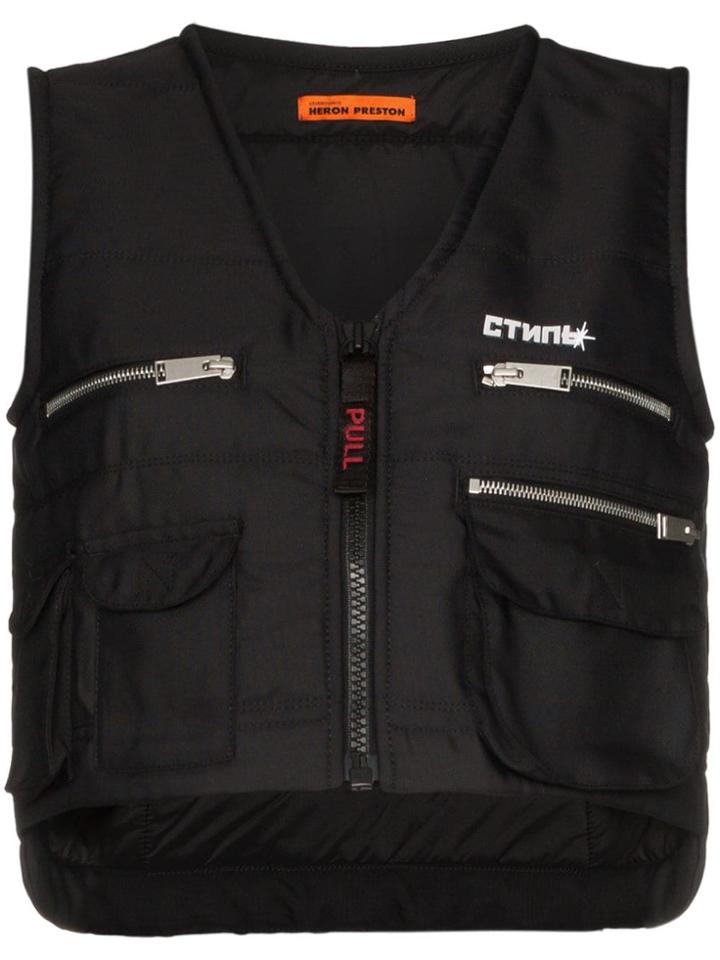 Heron Preston Multi Pocket Vest - Black