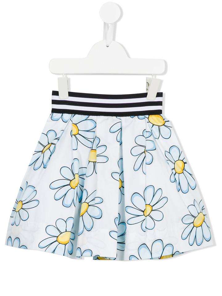 Monnalisa Floral Print Skirt, Girl's, Size: 10 Yrs, White