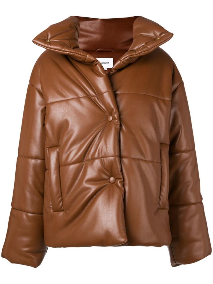 Nanushka Puffer Jacket - Brown