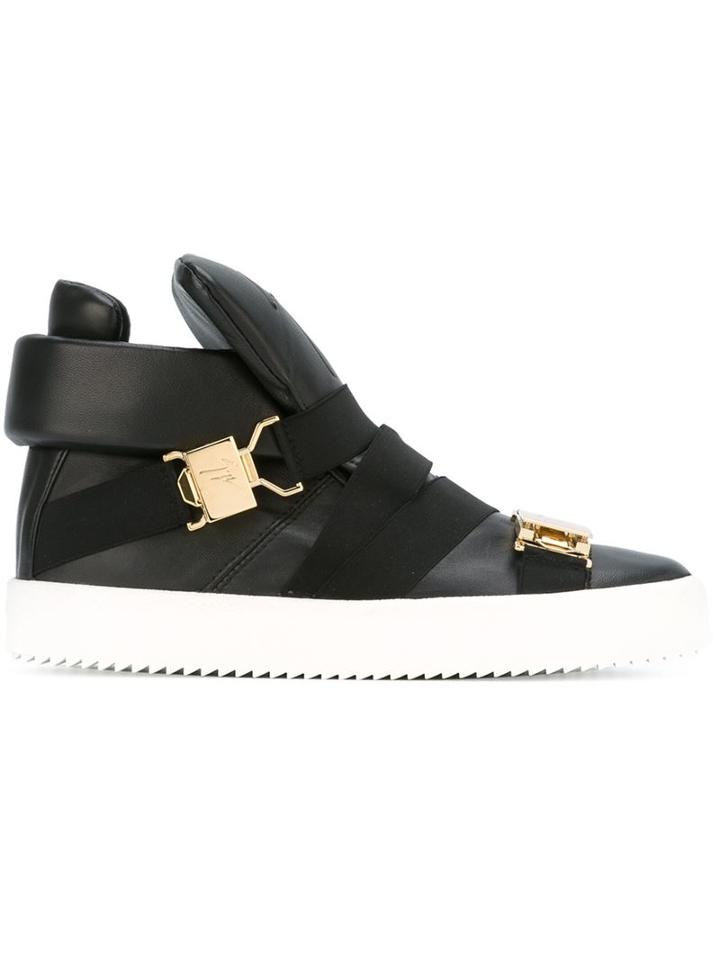 Giuseppe Zanotti Design Buckle Detail Hi-top Sneakers