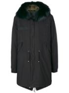 Mr & Mrs Italy - Lined Hooded Coat - Men - Cotton/fox Fur/lamb Skin/polyimide - M, Black, Cotton/fox Fur/lamb Skin/polyimide