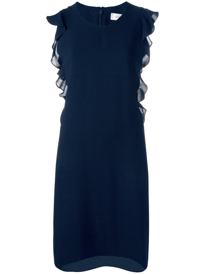 Carven Ruffled Details Dress - Blue