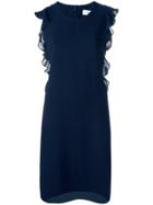 Carven Ruffled Details Dress - Blue
