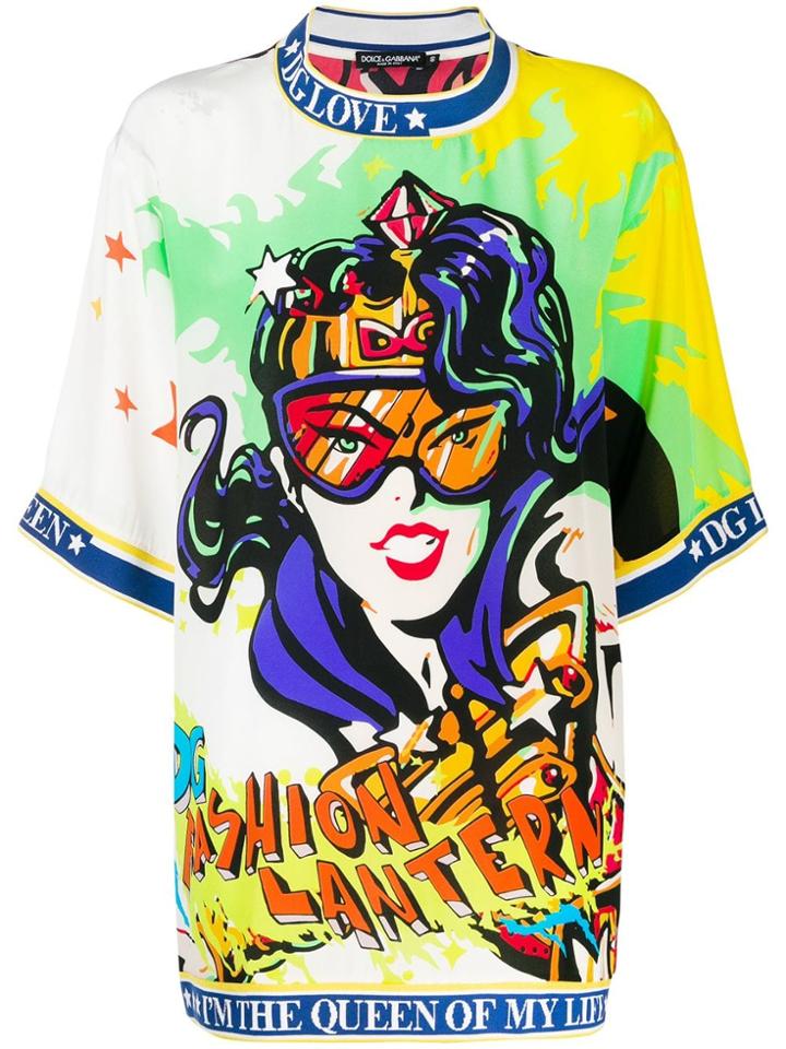 Dolce & Gabbana Comic Print T-shirt - Green