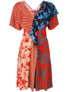Dvf Diane Von Furstenberg Multi Print Flared Dress - Multicolour