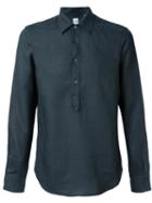 Aspesi Longsleeved Polo Shirt, Men's, Size: M, Grey, Linen/flax