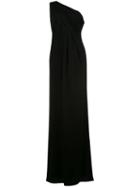 Rachel Zoe One Shoulder Gown - Black