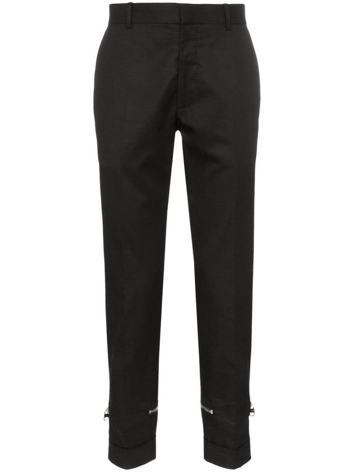 Alexander Mcqueen Zipper-detail Trousers - Black
