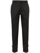 Alexander Mcqueen Zipper-detail Trousers - Black