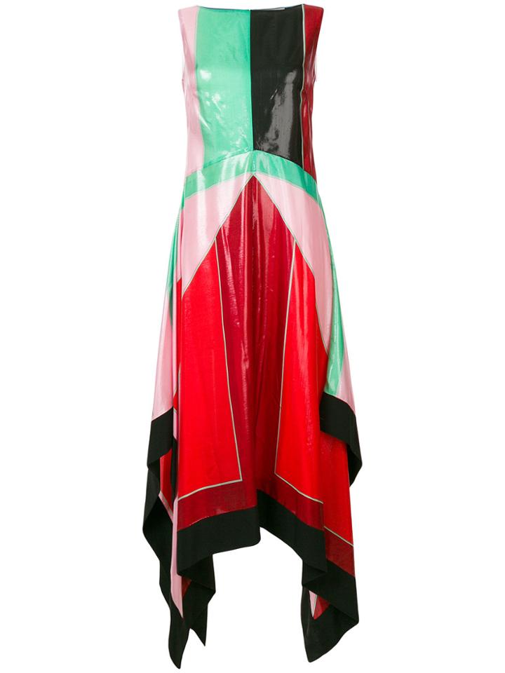 Diane Von Furstenberg Long Colour-block Dress - Multicolour