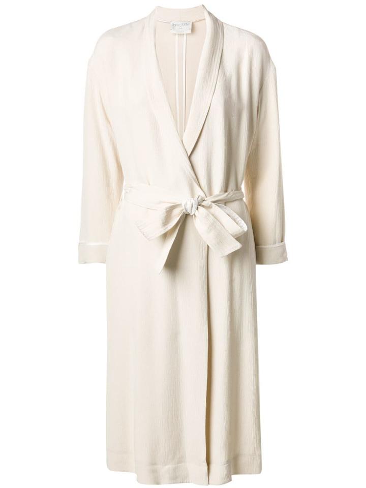 Forte Forte Long Belted Coat - Neutrals
