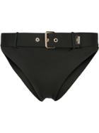 Moschino Buckle Bikini Bottoms - Black