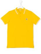 Moncler Kids - Classic Polo Shirt - Kids - Cotton - 14 Yrs, Boy's, Yellow/orange