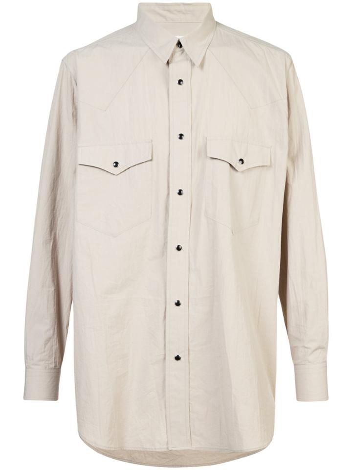 Julien David Classic Long Sleeve Shirt - Nude & Neutrals