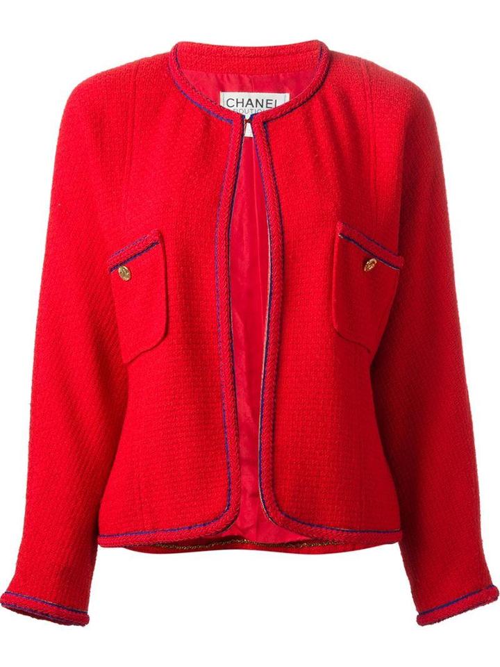 Chanel Vintage Classic Boucle Knit Jacket