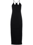 Thom Krom Plunge Neck Shift Dress - Black