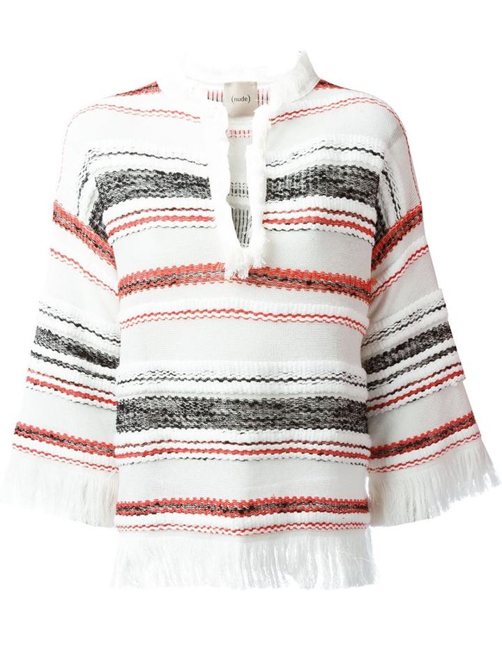 Nude Striped Knitted Top