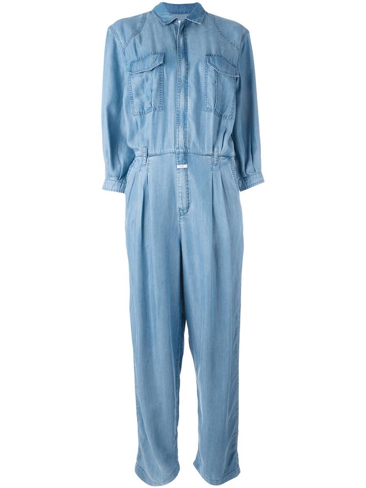 Closed Denim Jumpsuit, Women's, Size: Small, Blue, Lyocell