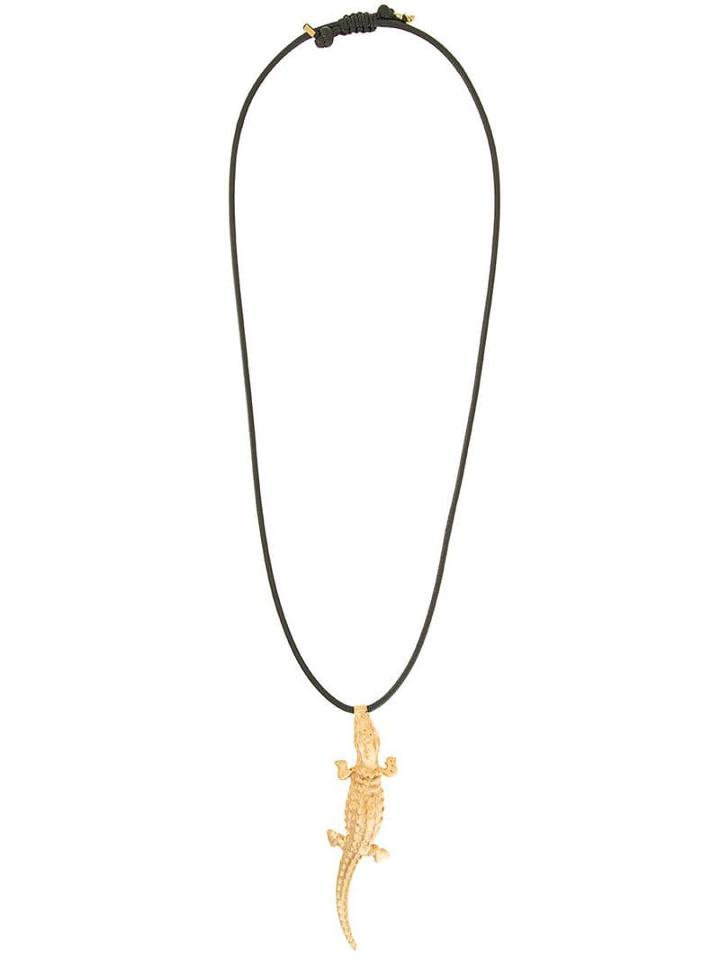 Natia X Lako Natia X Lako Large Crocodile Necklace - Metallic