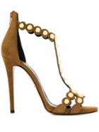 Marc Ellis Studded Sandals - Brown