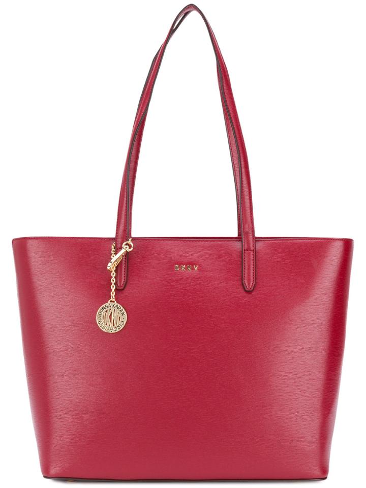Dkny Logo Tote Bag - Red