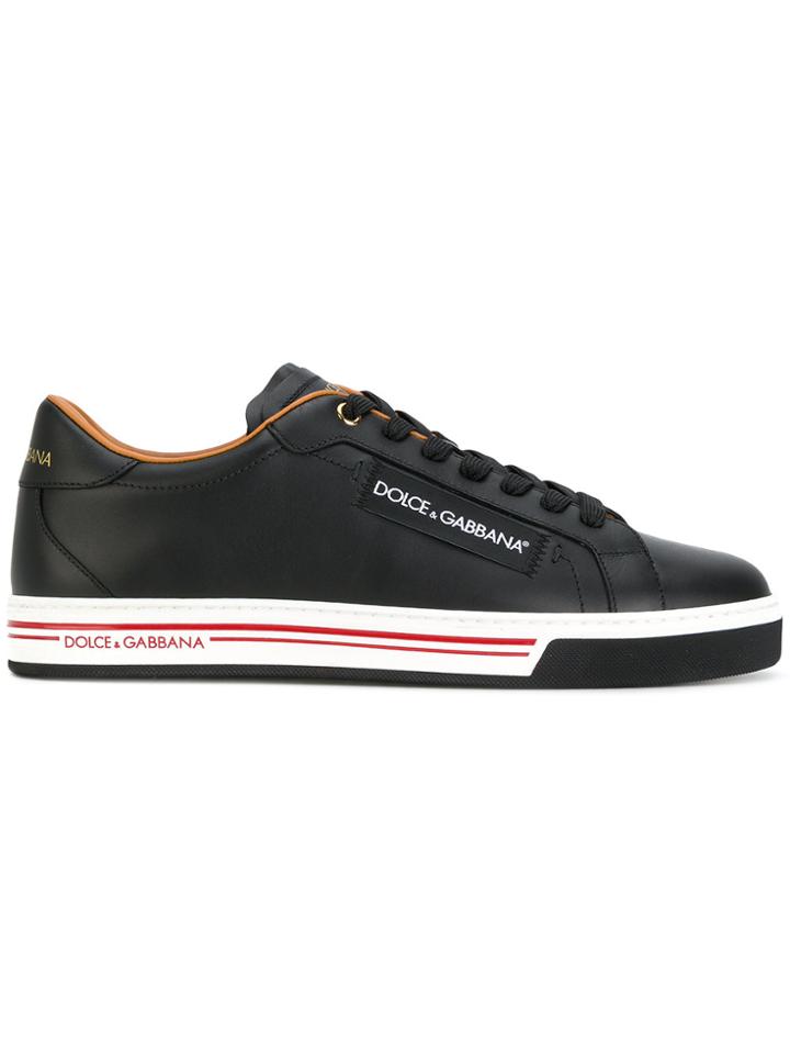 Dolce & Gabbana Logo Detail Sneakers - Black