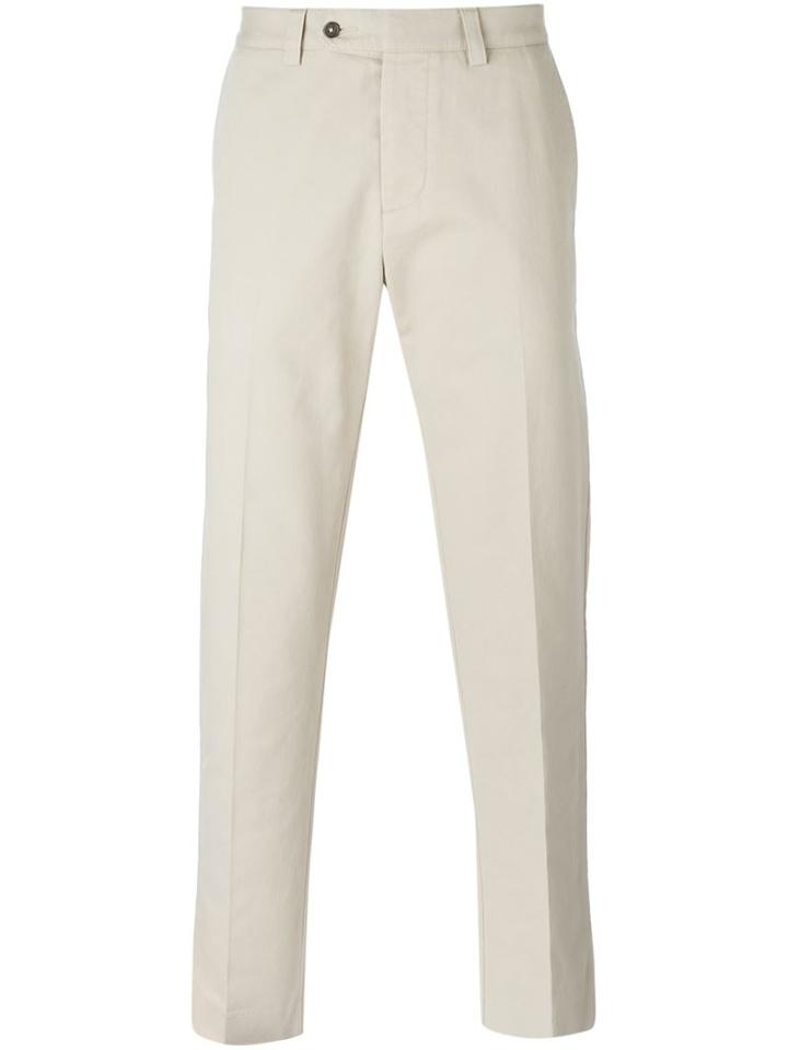 Ami Alexandre Mattiussi Chino Trousers, Men's, Size: Small, Nude/neutrals, Cotton