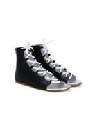 Dsquared2 Kids Lace-up Open Toe Sandals - Black