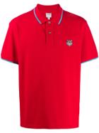 Kenzo Tiger Embroidery Polo Shirt - Red