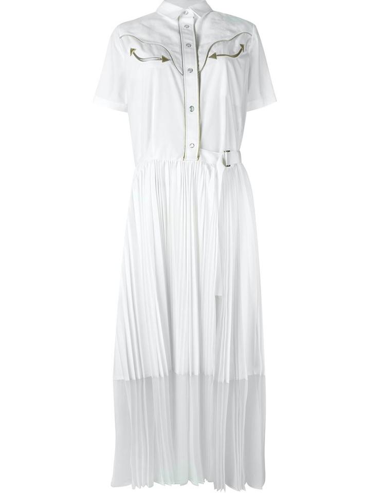 Sacai Pleated Shirt Dress