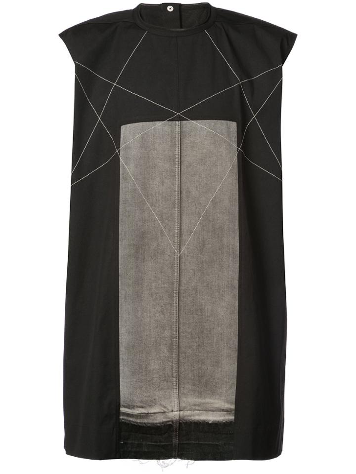 Rick Owens Drkshdw Printed Sleeveless Tank Top - Black